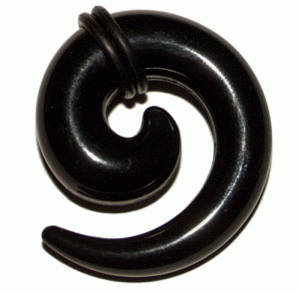 Acryl Spirale schwarz